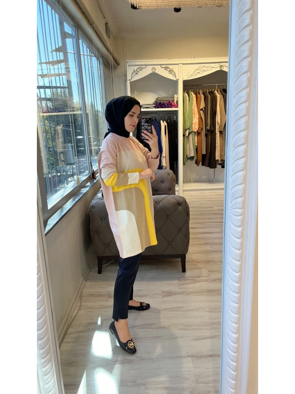 İNVEE 6999 Somon Triko Tunik