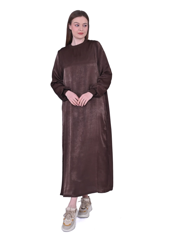 INVEE 7005 Kahverengi Elbise
