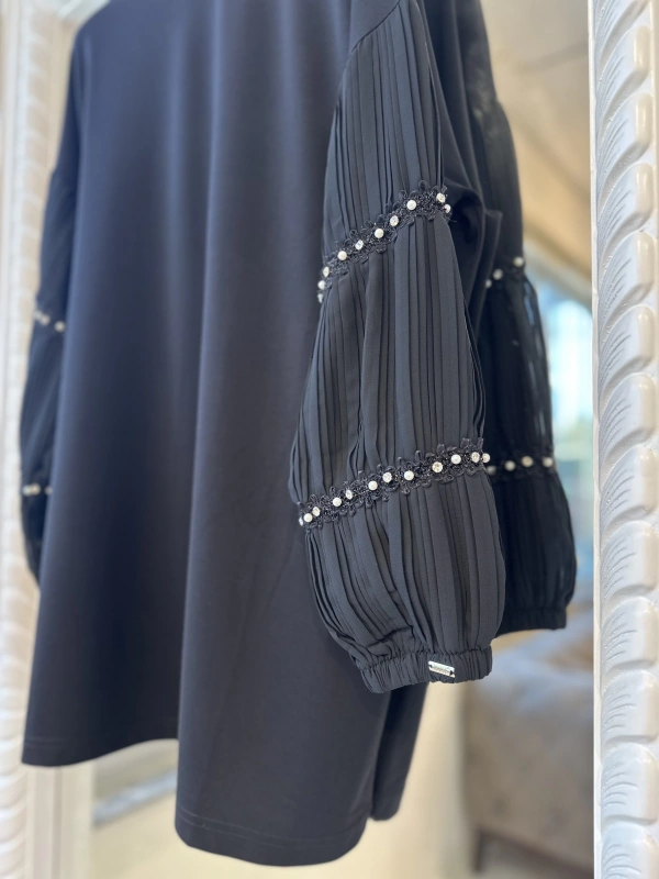 INVEE 7006 İnci Detaylı Tunik