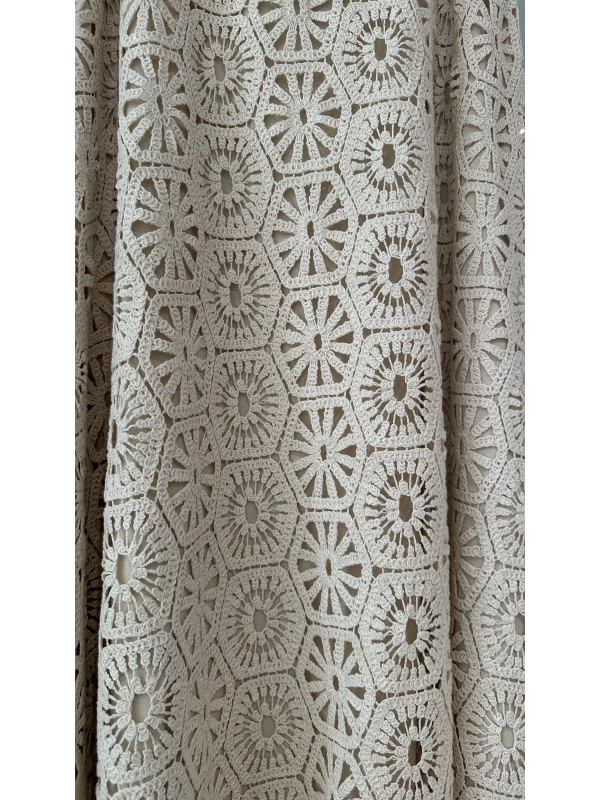 INVEE 7008 Ekru Dantel Takım