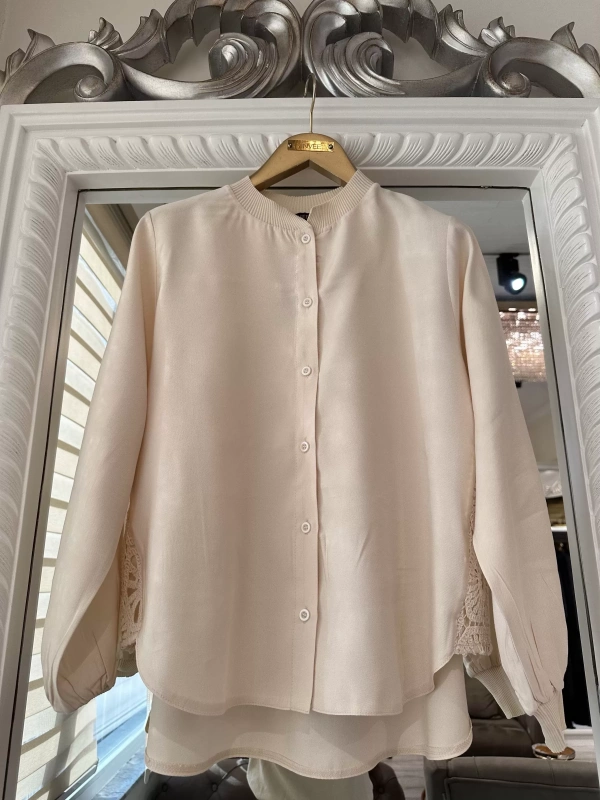 INVEE 7008 Ekru Dantel Takım