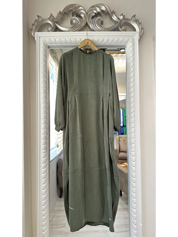 INVEE 7013 Yeşil Modal Elbise