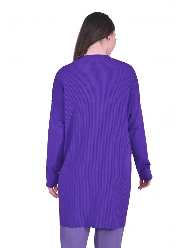 İNVEE 7014 Triko Tunik - Mor