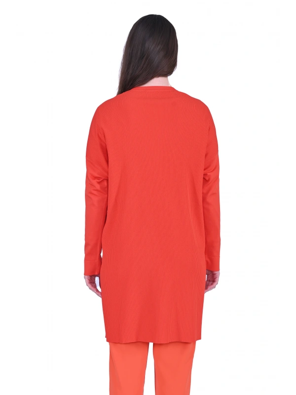 İNVEE 7014 Triko Tunik - Oranj