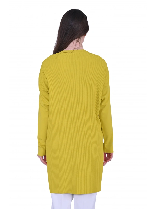 İNVEE 7014 Triko Tunik - Sarı