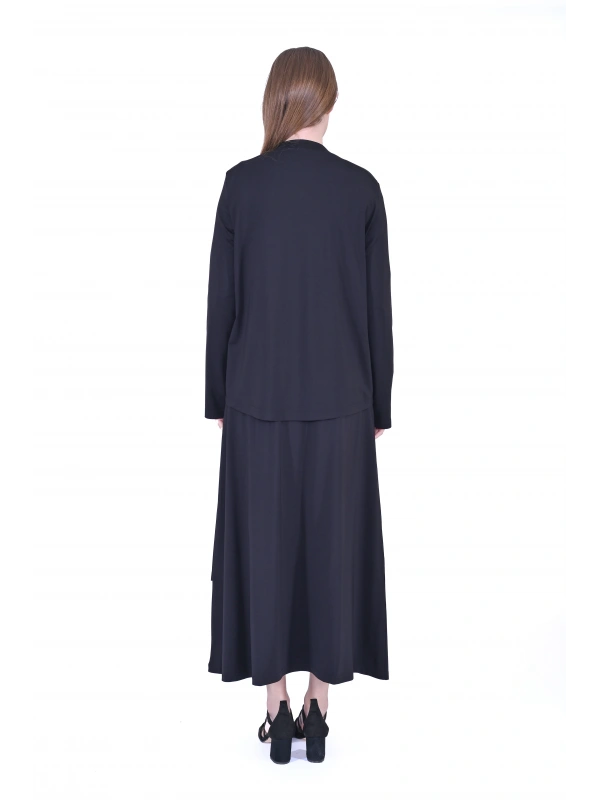 İNVEE Etekli Modal Takım - Siyah