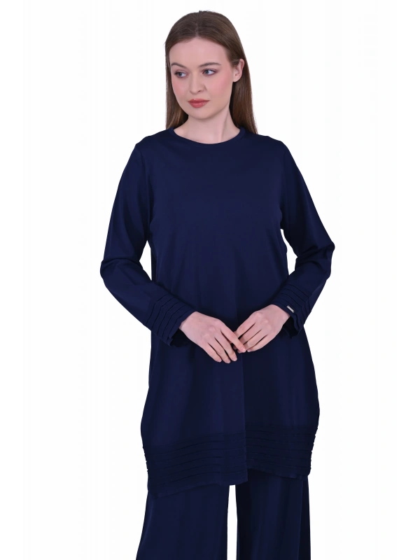 İNVEE 7025 Lacivert Triko Tunik