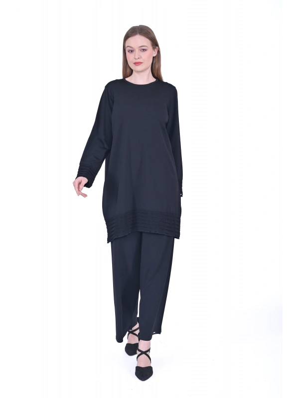 İNVEE 7025 Siyah Triko Tunik