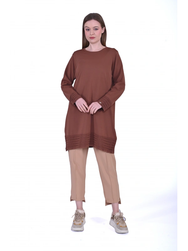 İNVEE 7025 Tarçın Triko Tunik