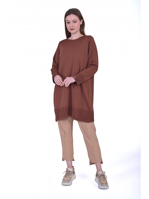 İNVEE 7025 Tarçın Triko Tunik