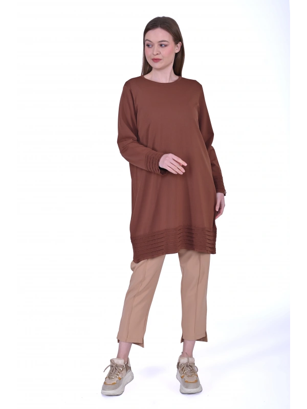 İNVEE 7025 Tarçın Triko Tunik