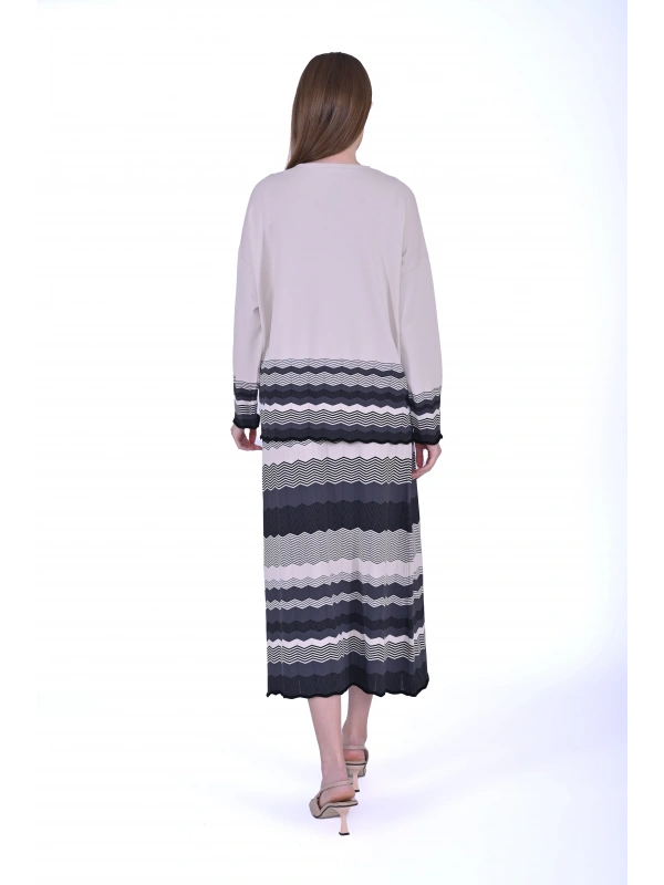 İNVEE 7027 Bej Triko Tunik