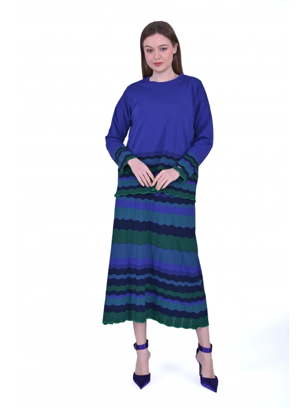 İNVEE 7027 Mor Triko Tunik