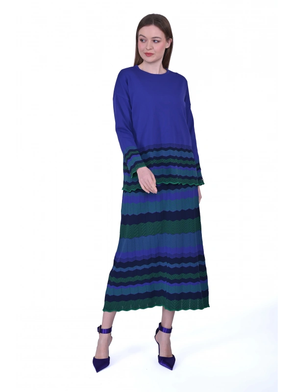 İNVEE 7027 Mor Triko Tunik