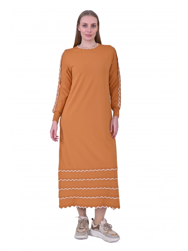 İNVEE 7030 Koral Triko Elbise