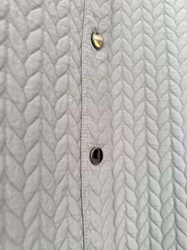 İNVEE Çıtçıt Kapamalı Kapitone Kap - Gri