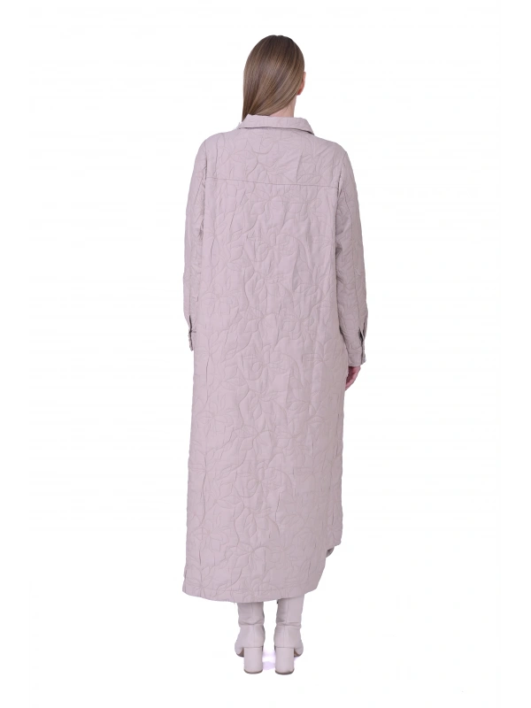 İNVEE Çıtçıt Kapamalı Kapitone Kap - Bej