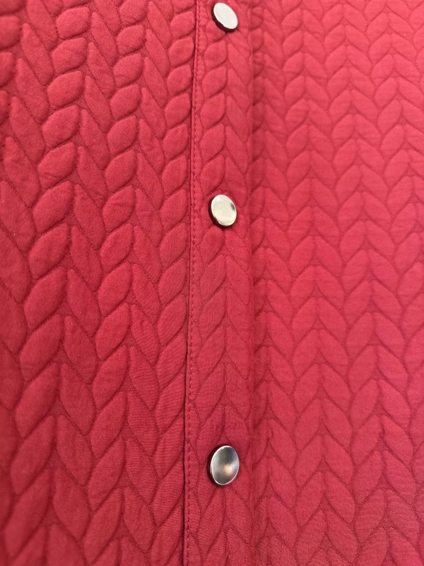 İNVEE Çıtçıt Kapamalı Kapitone Kap - Bordo