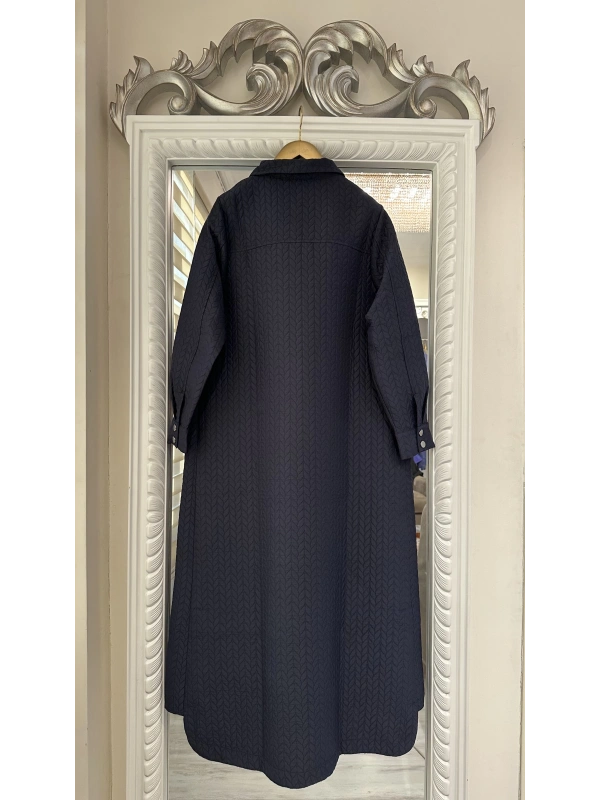 İNVEE Çıtçıt Kapamalı Kapitone Kap - Lacivert