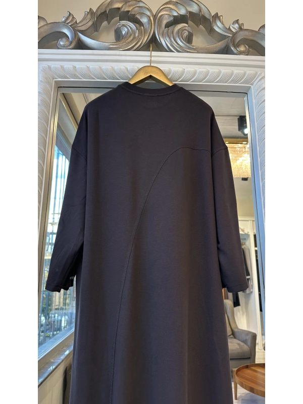 İNVEE Cepli İki İplik Elbise - Kahverengi