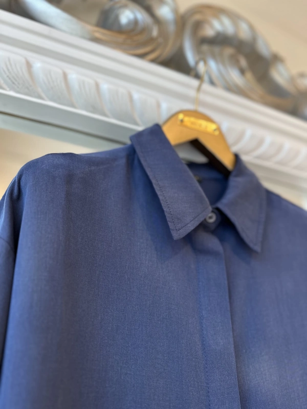 İNVEE 7094 Modal Gömlek - Lacivert