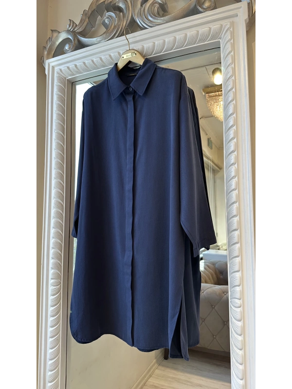 İNVEE 7094 Modal Gömlek - Lacivert