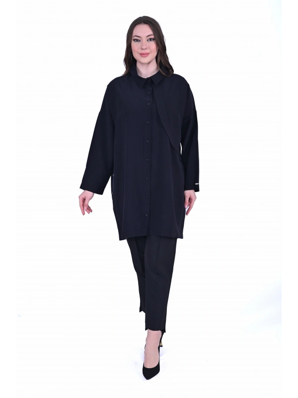 İNVEE 7053 Siyah Gömlek