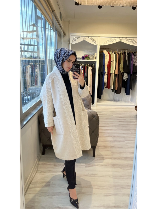 İNVEE 7054 Yün Karışımlı Bej Kaşe Kap