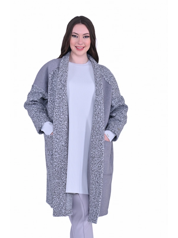 İNVEE 7054 Yün Karışımlı Gri Kaşe Kap