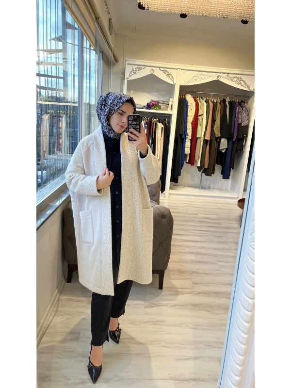 İNVEE 7054 Yün Karışımlı Bej Kaşe Kap