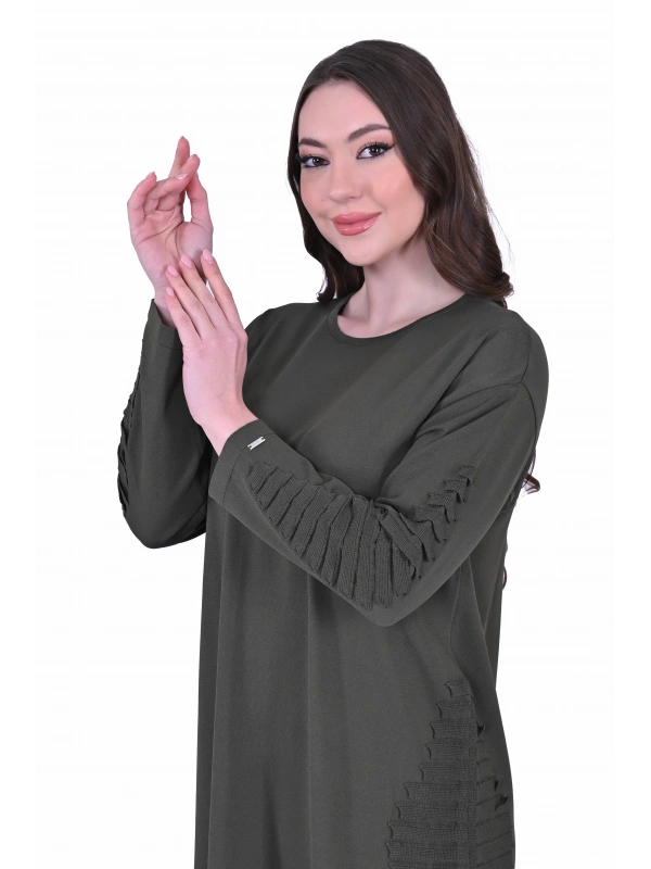 İNVEE 7060 Nefti Triko Elbise