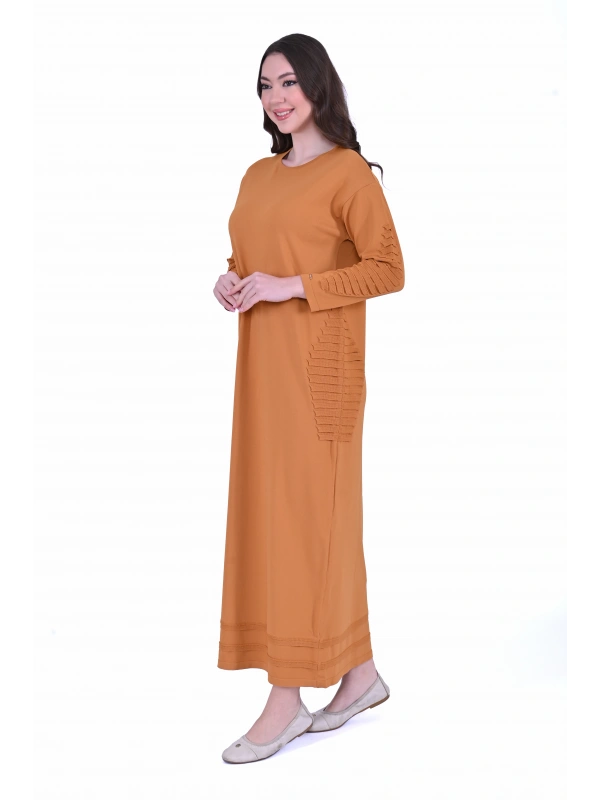 İNVEE 7060 Koral Triko Elbise