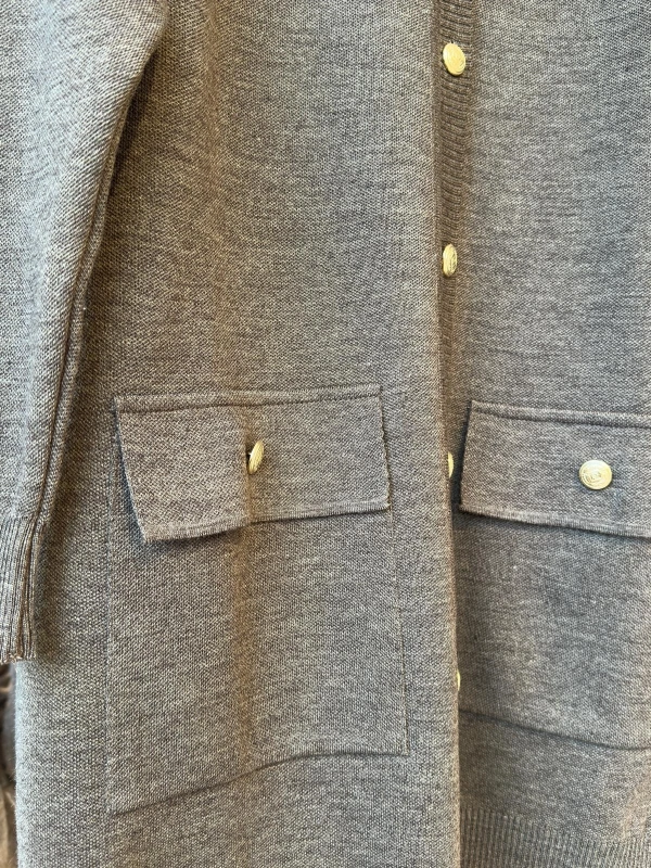 İNVEE 7070 Yün Karışımlı Triko Hırka - Vizon