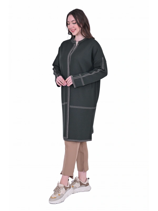 İNVEE 7076 Yün Karışımlı Nefti Hırka