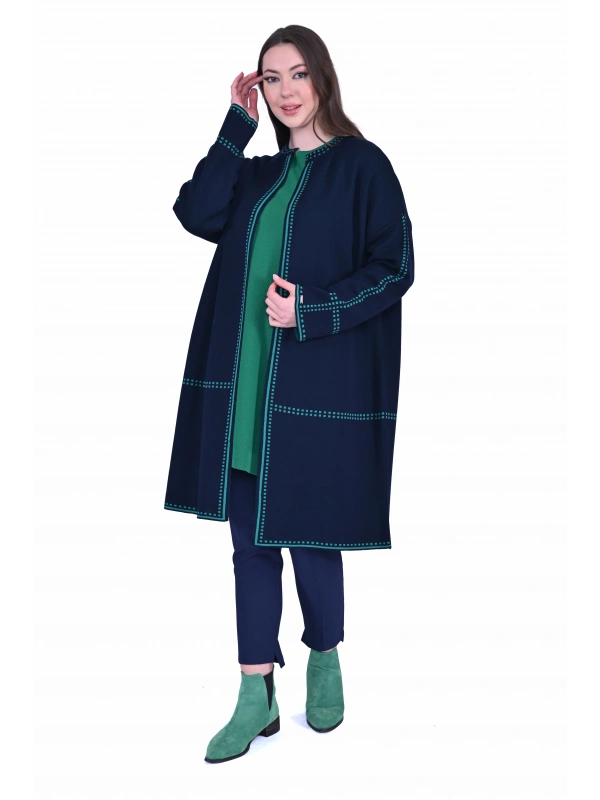 İNVEE 7076 Yün Karışımlı Hırka