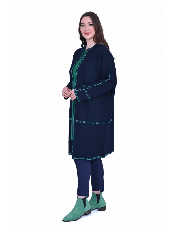 İNVEE 7076 Yün Karışımlı Hırka