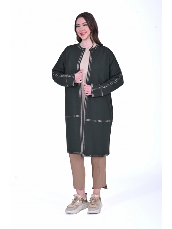 İNVEE 7076 Yün Karışımlı Nefti Hırka