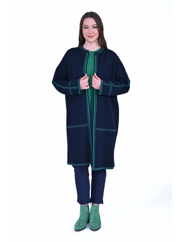 İNVEE 7076 Yün Karışımlı Hırka