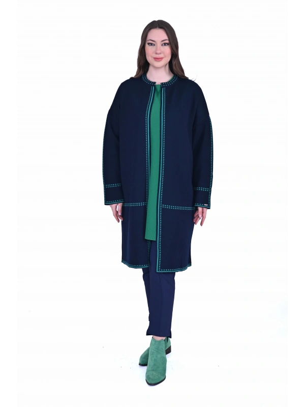 İNVEE 7076 Yün Karışımlı Hırka