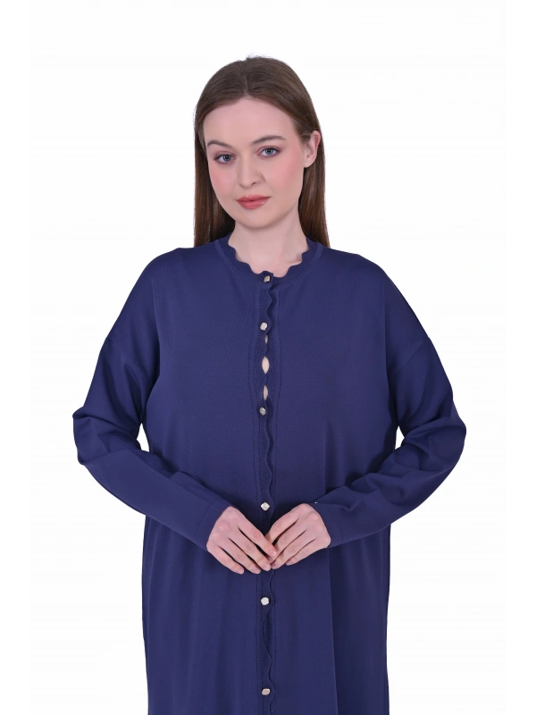 İNVEE Triko Hırka - İndigo