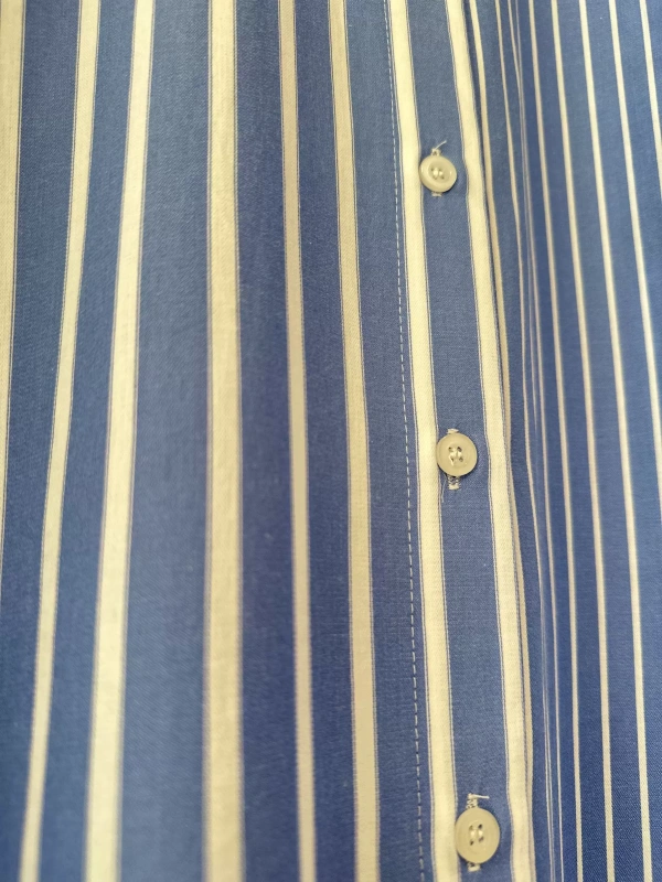 İNVEE Çizgili Uzun Gömlek - Mavi