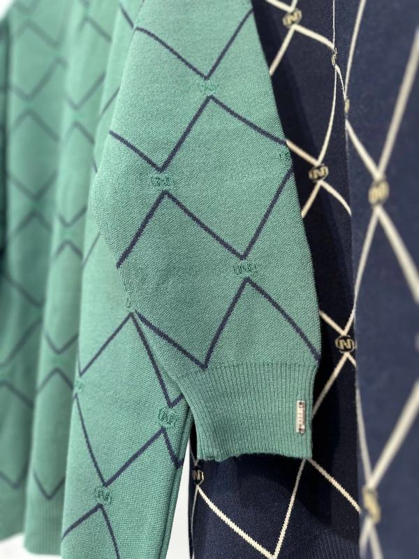 İNVEE 7091 Desenli Triko Tunik - Benetton