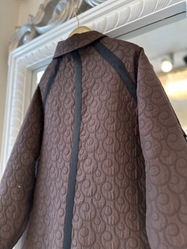 İNVEE 7095 Kapitone Kap - Kahverengi