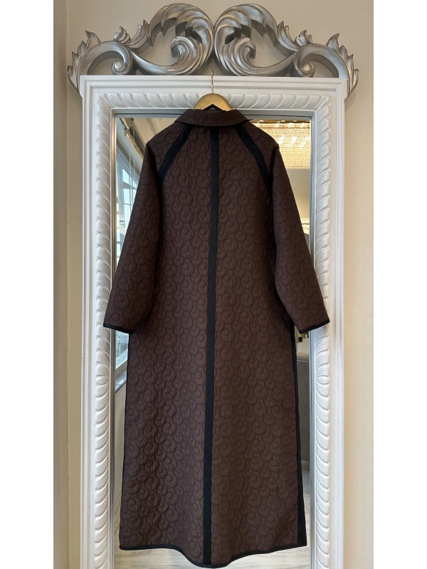 İNVEE 7095 Kapitone Kap - Kahverengi