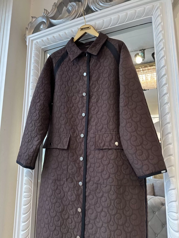 İNVEE 7095 Kapitone Kap - Kahverengi