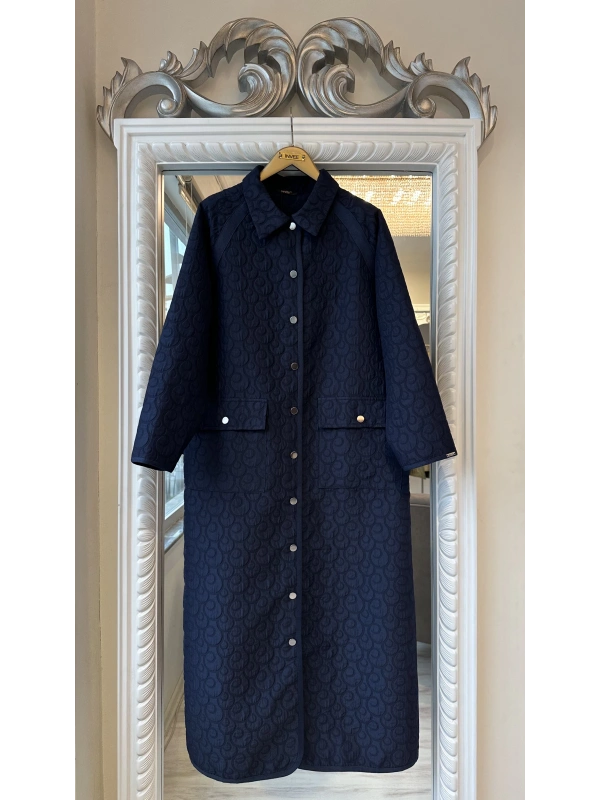 İNVEE 7095 Kapitone Kap - Lacivert