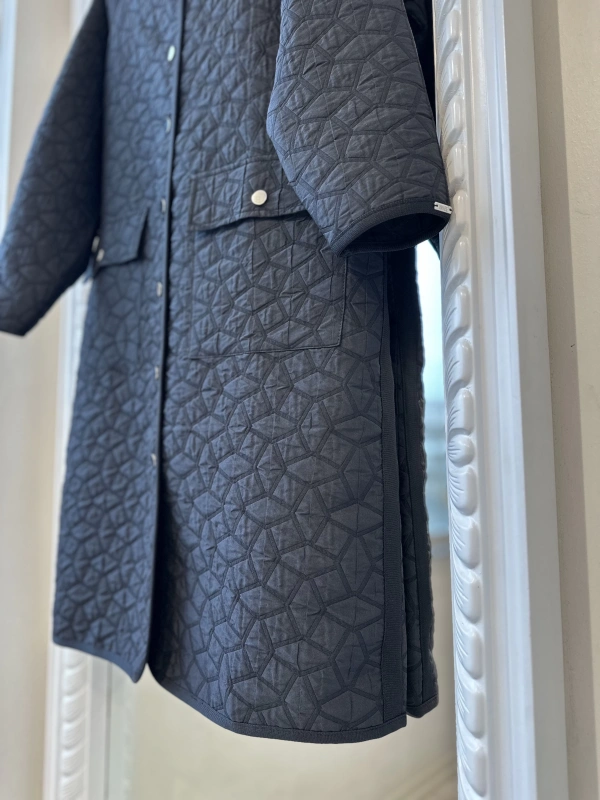 İNVEE 7096 Kapitone Ceket - Siyah