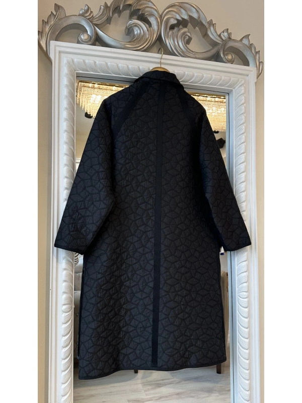 İNVEE 7096 Kapitone Ceket - Siyah