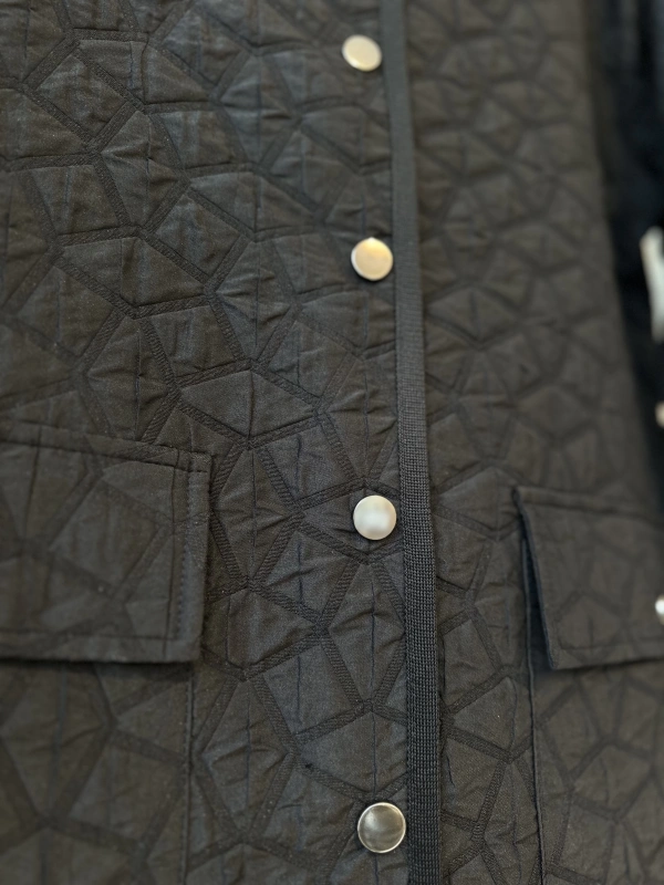 İNVEE 7096 Kapitone Ceket - Siyah