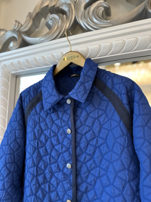 İNVEE 7096 Kapitone Ceket - Sax